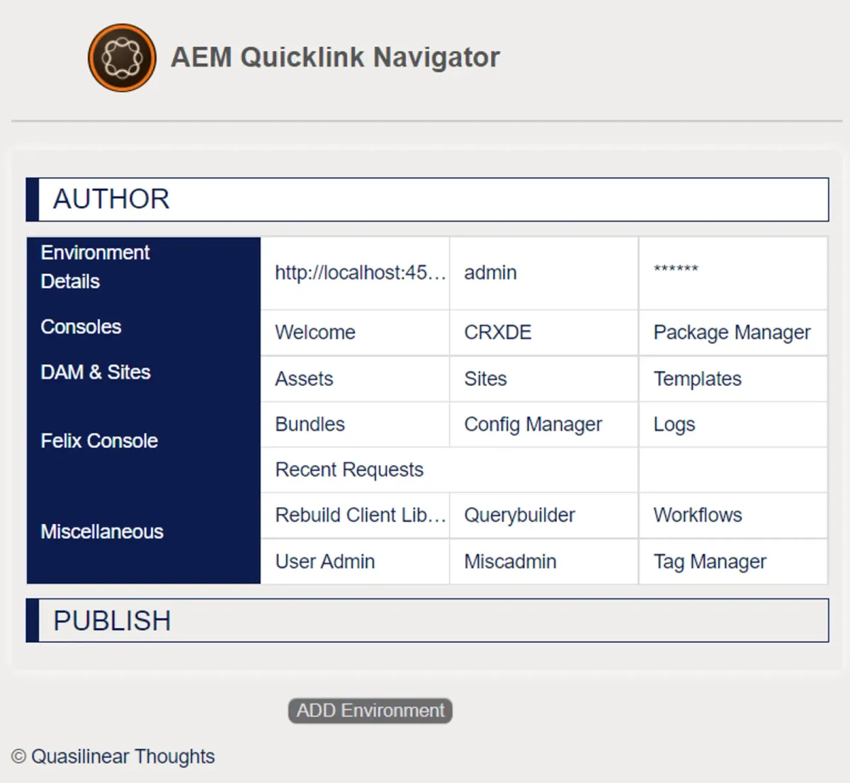 Quicklink Navigator